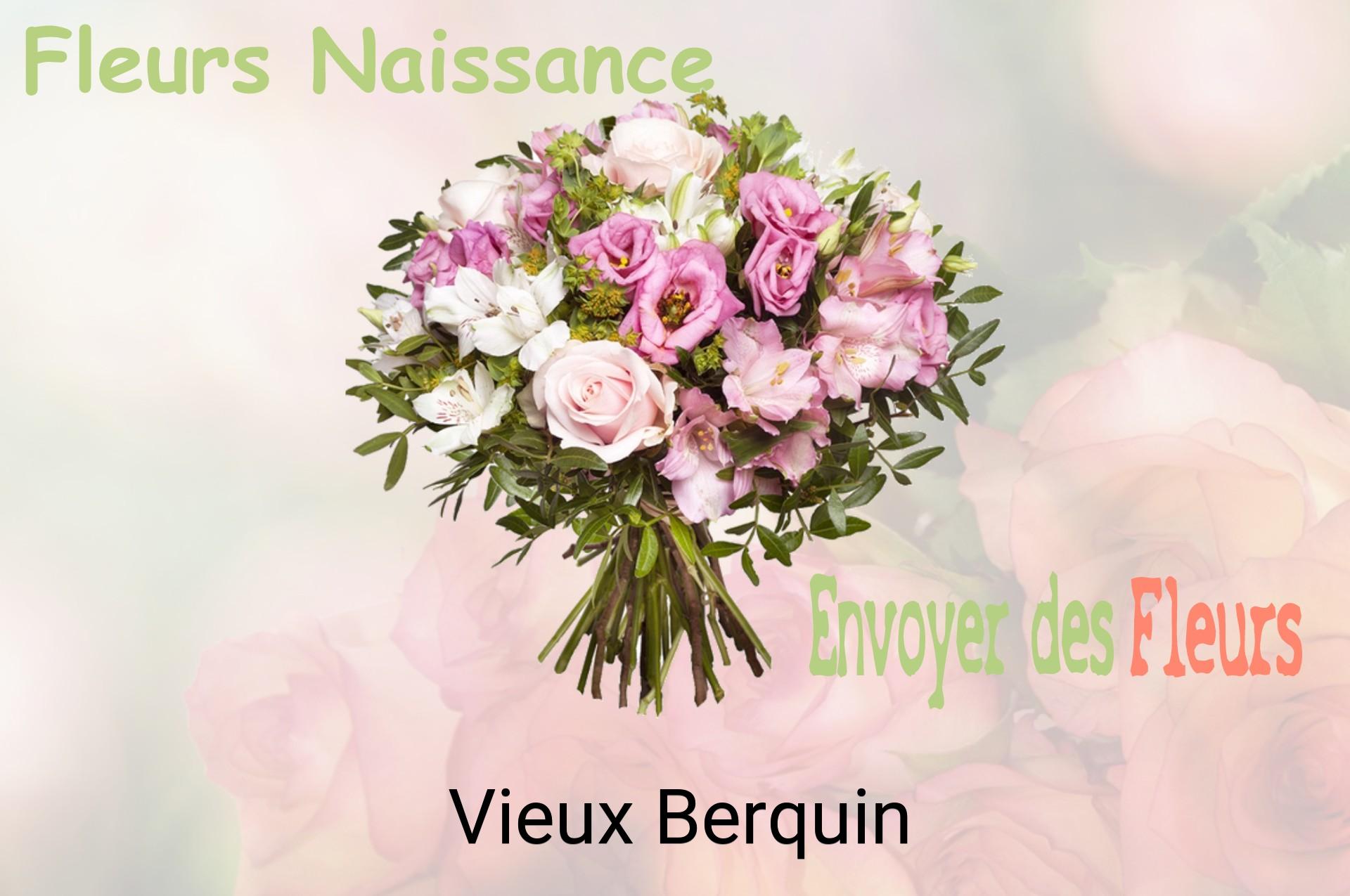 Bouquet de fleurs de naissance livré à Vieux-Berquin
